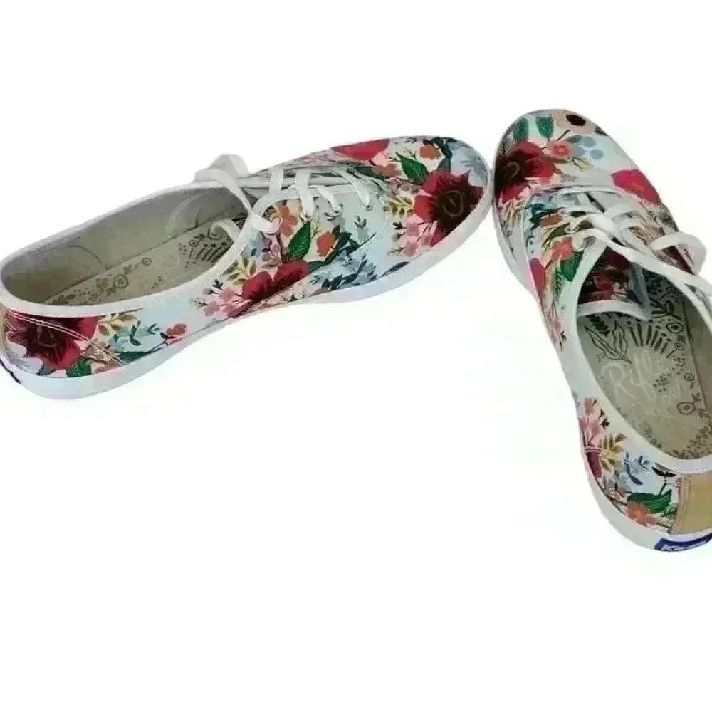 Keds x Rifle Paper Company Floral Sneakers Shoes  Sz 10 - Picture 2 of 14